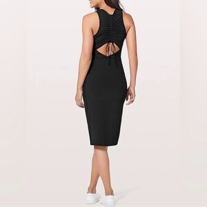 Lululemon Rather Be Gathered Dress - Size 4 - black